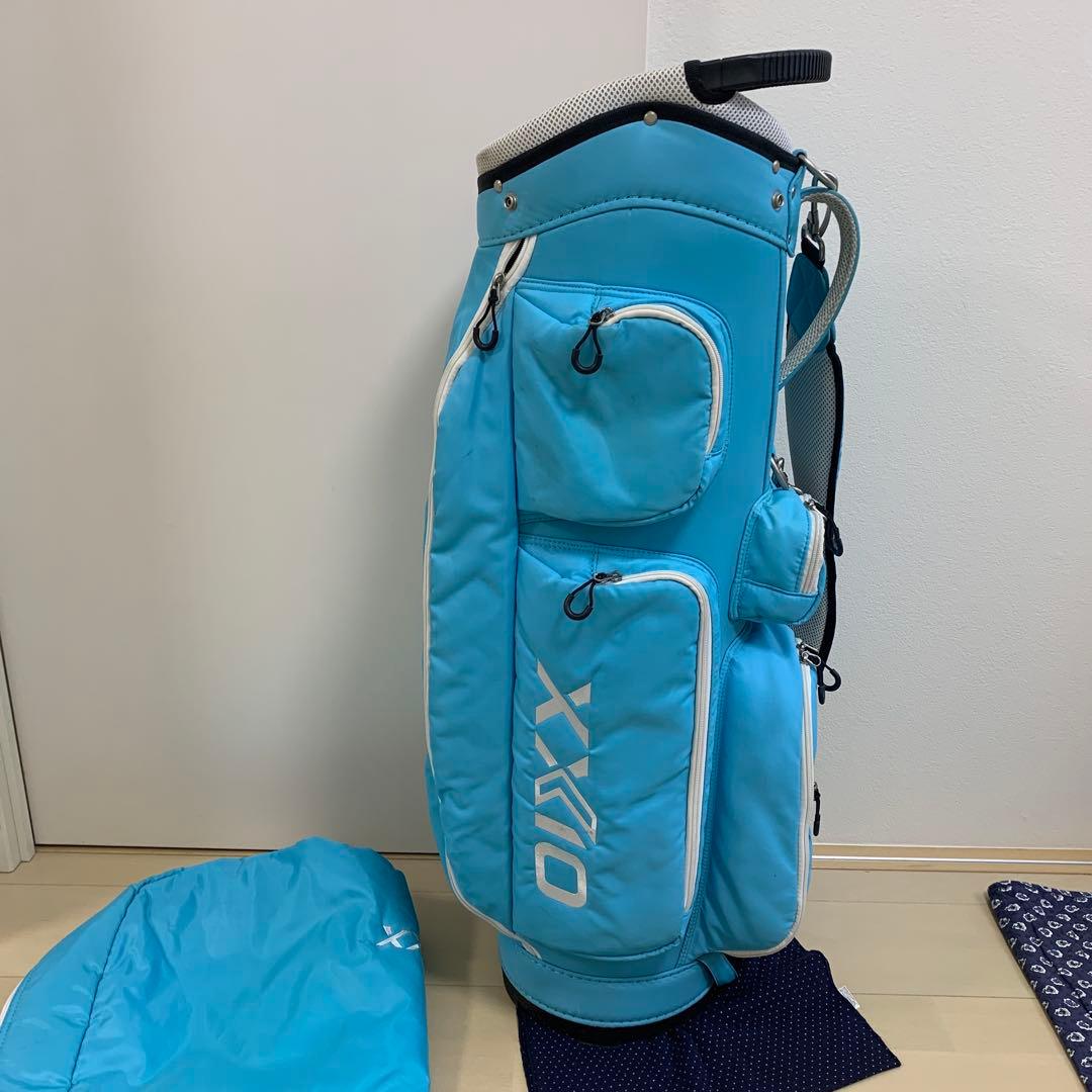XXIO 水色 キャディバッグ カバー付き