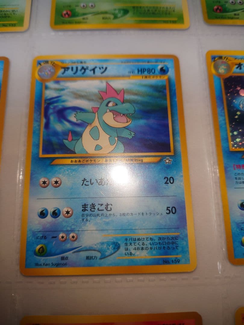 メガニウム　オーダイル　バクフーン　旧裏 neo プレミアムファイル 御三家