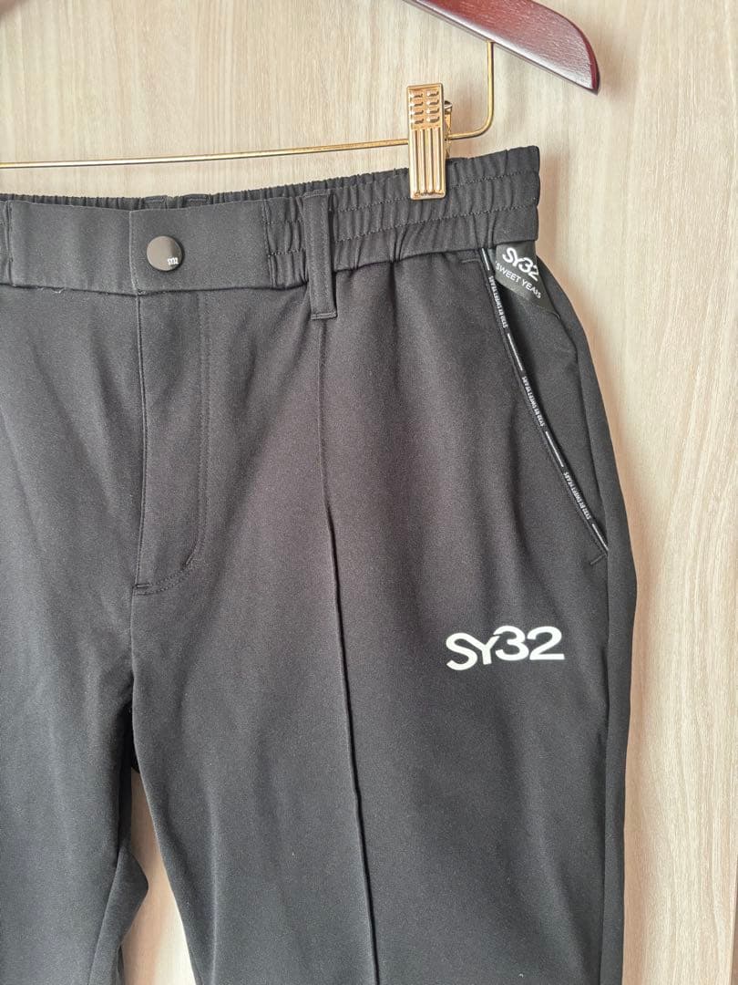 美品　SY32 ジョガーパンツ ブラック　Lサイズ