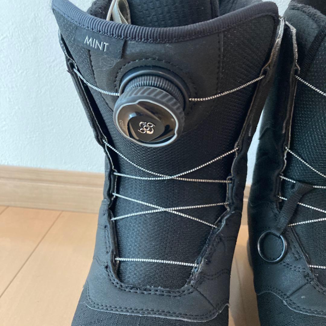 美品24.0 BURTON MINT BOAスノーボードブーツ ブラック
