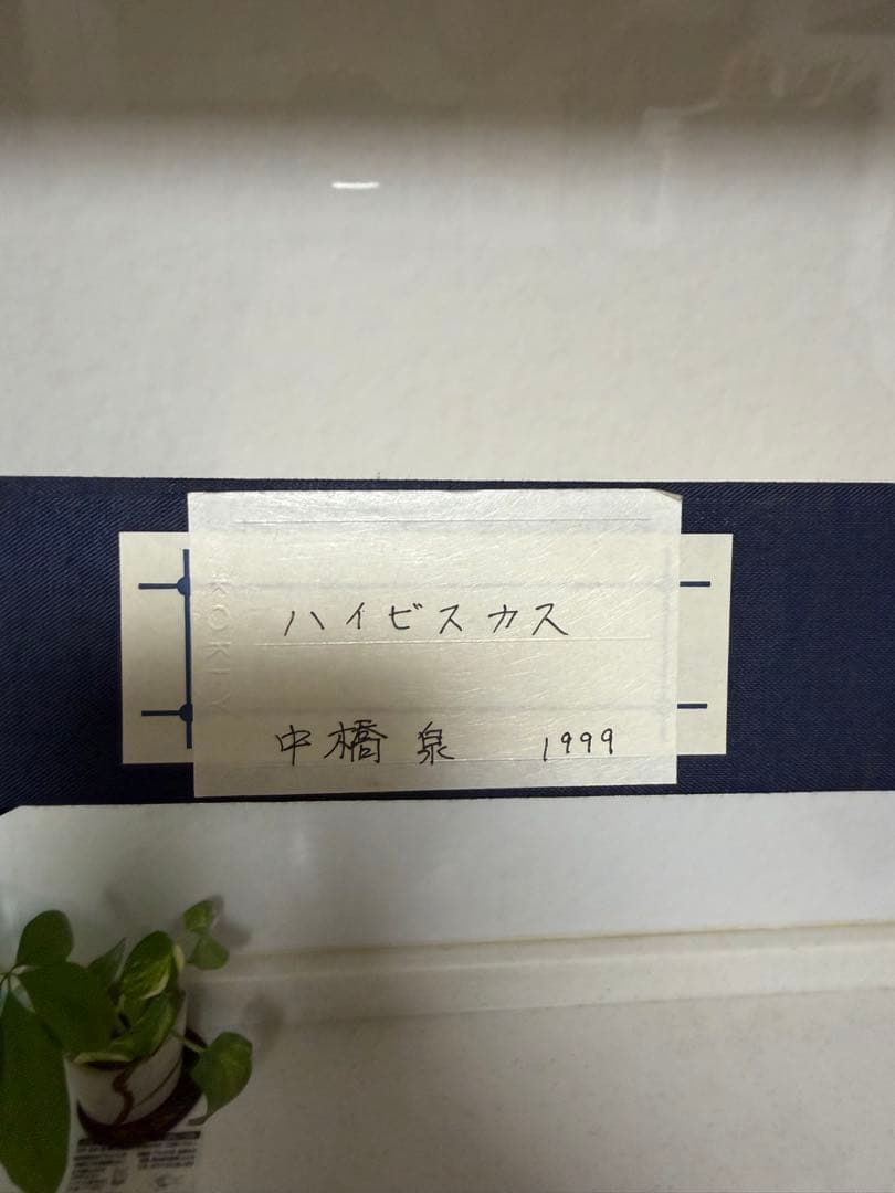 ハイビスカス 水彩画 中橋泉 1999年