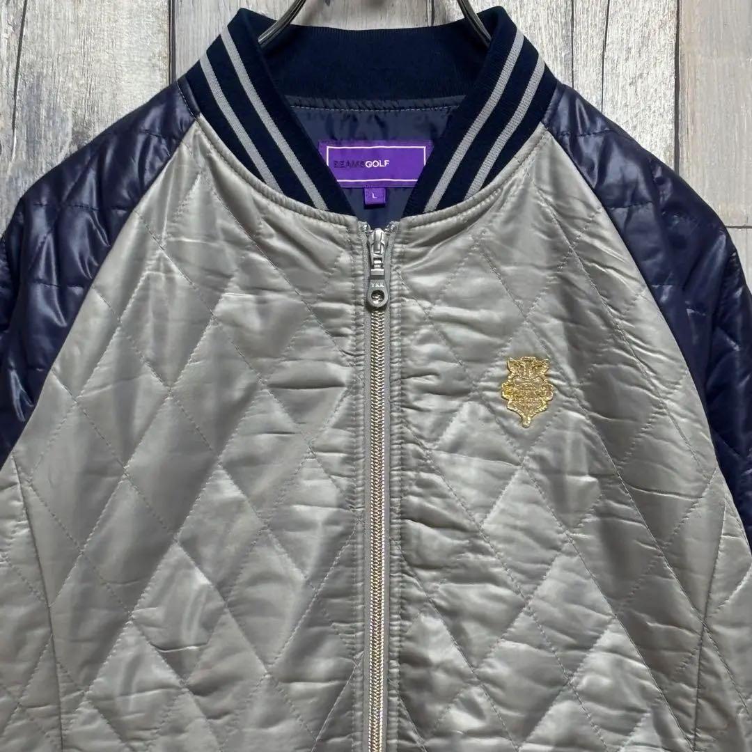 ビームス　BEAMS GOLF キルティング　中綿　ジャケット ジップアップ　L