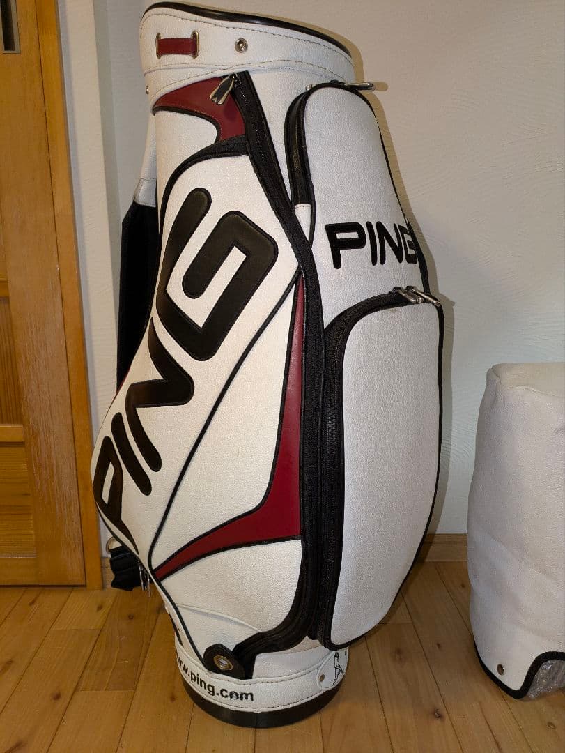 PING ツアープロモデル キャディバッグ 9.5インチ 3点式ベルト【良品】