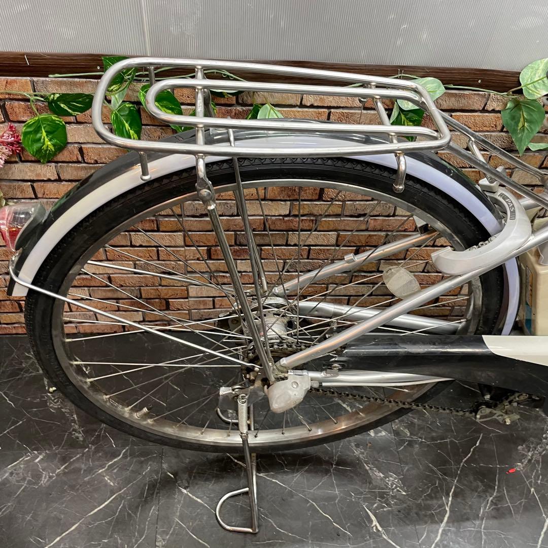 【64】電動自転車 YAMAHA PAS シルバー 26インチ