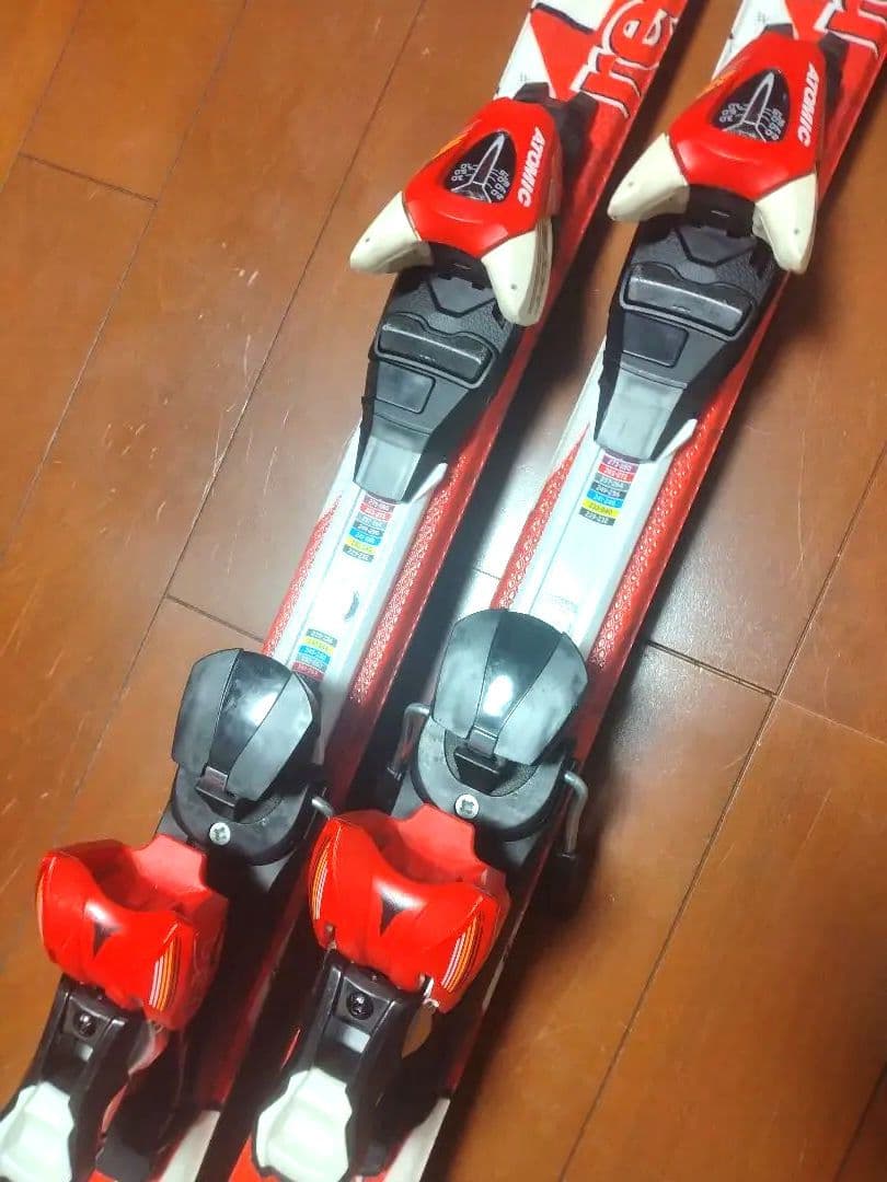 【状態良好☆】130cm　ATOMICスキー板セット♪　送料無料！