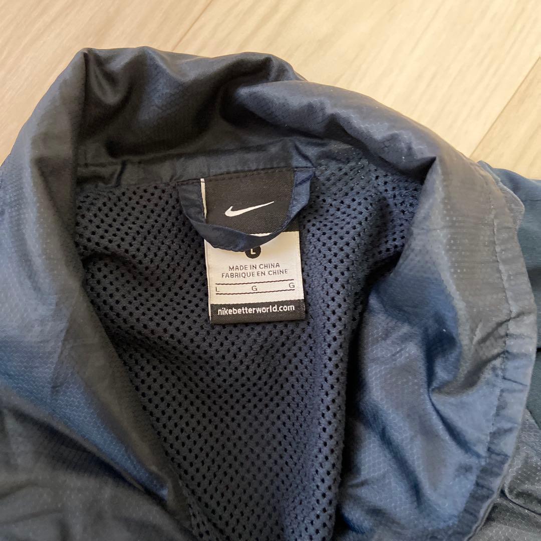 NIKE ナイキ L ナイロンセットアップ 紺色