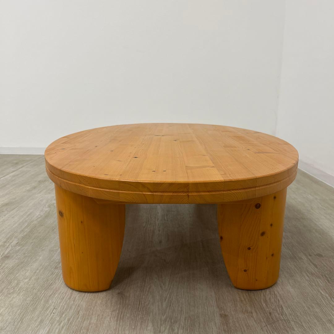 cochi*展示品★折脚座卓 折脚テーブル 折畳み式 うづくり パイン無垢