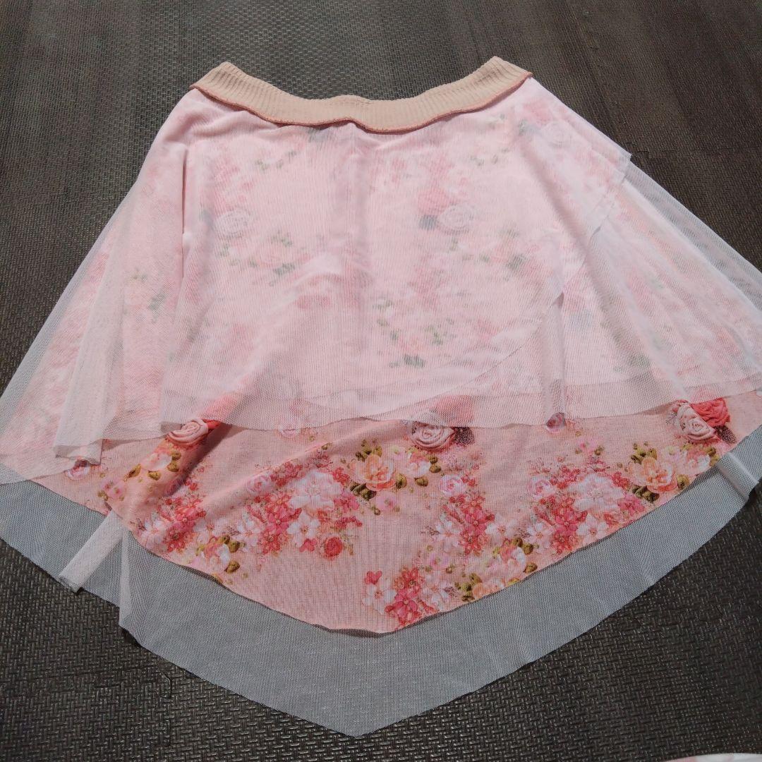 pinoko　レオタードトウキョウ　スカート　プルオン　一回使用　花柄