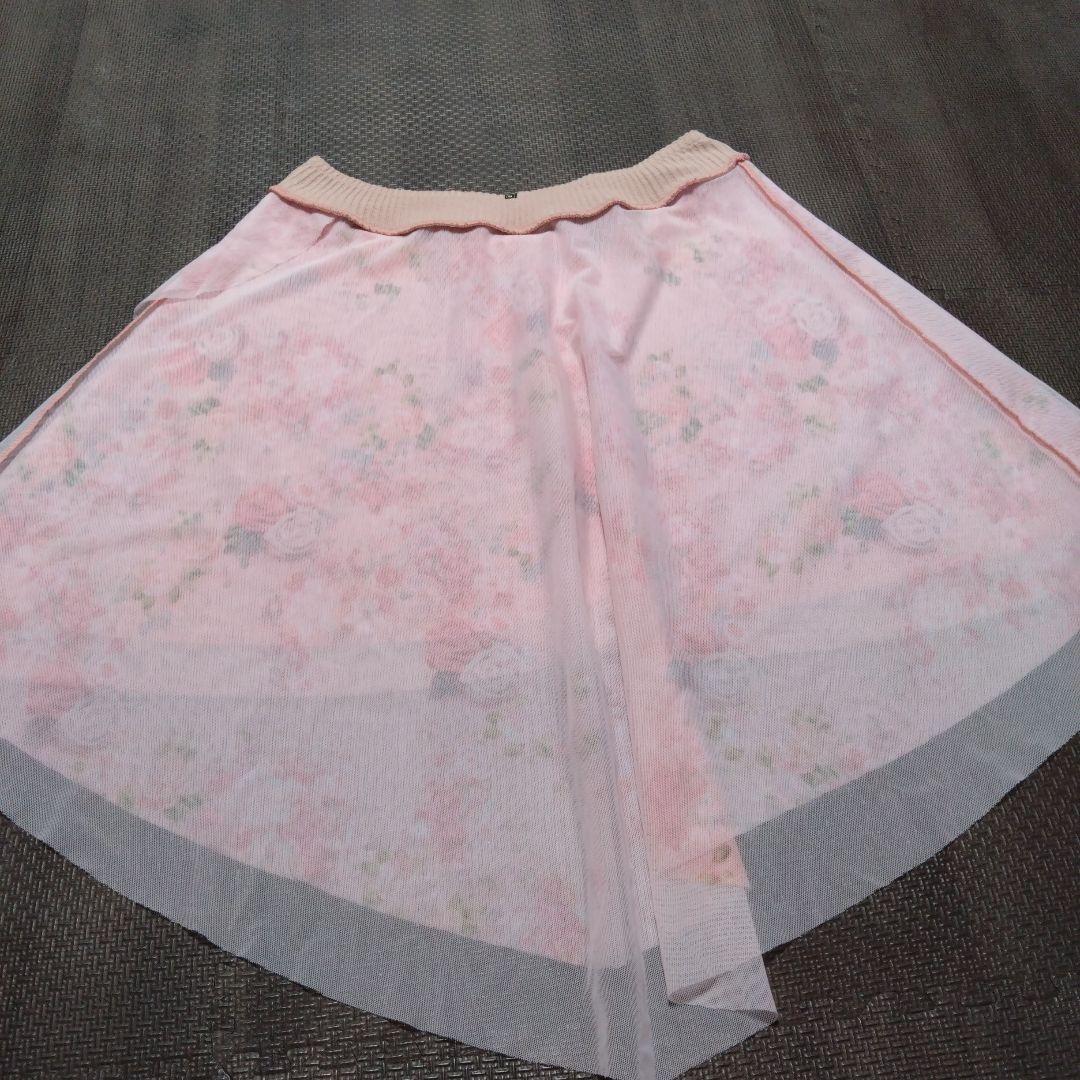 pinoko　レオタードトウキョウ　スカート　プルオン　一回使用　花柄
