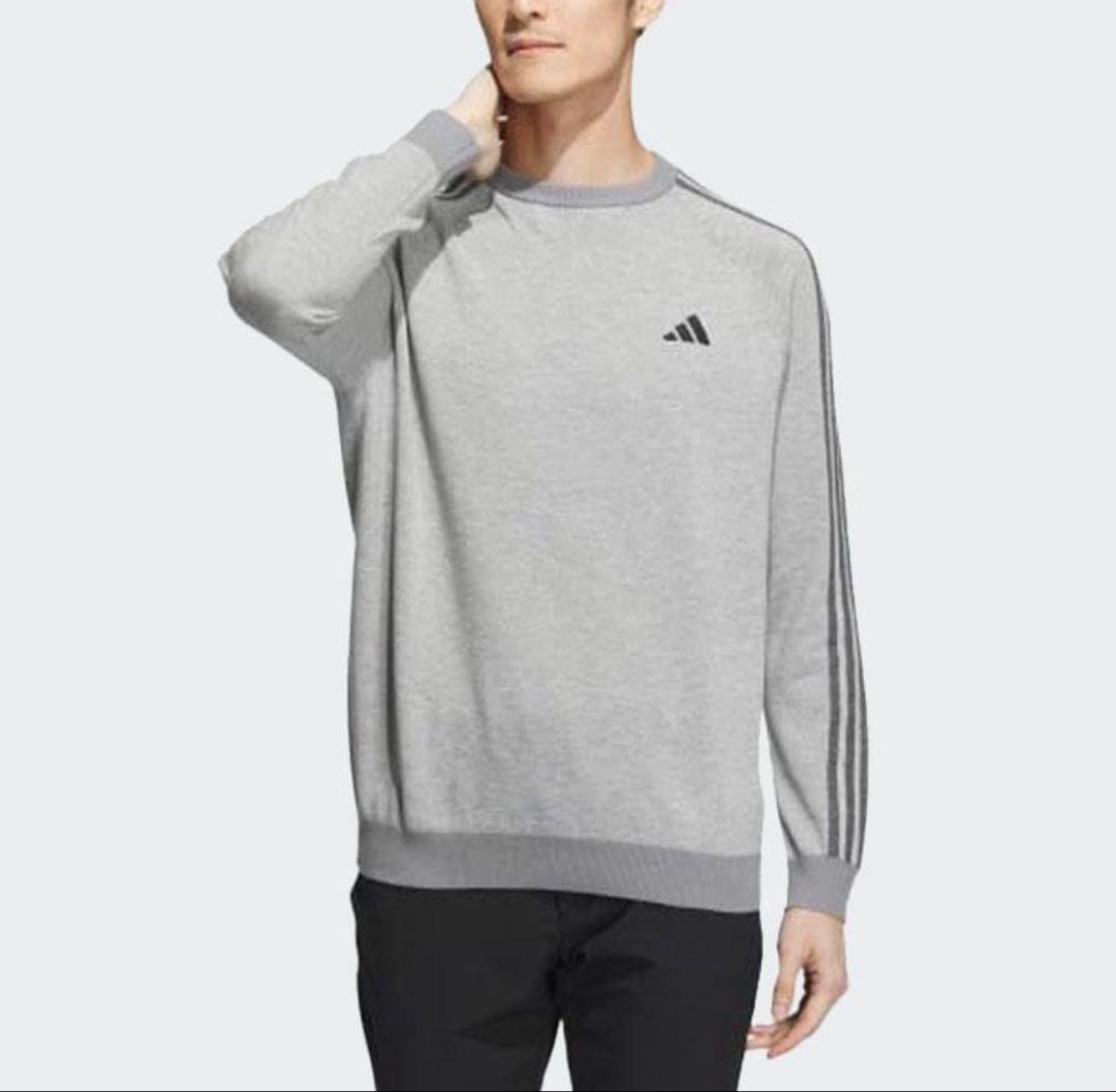 【新品】アディダス　ゴルフ　ニット　グレー　2XL