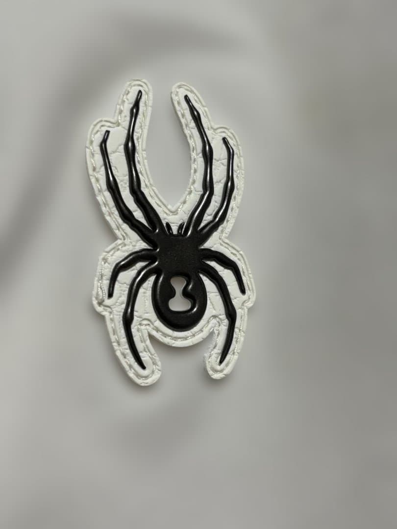 スパイダー　上下　グレー/オレンジ フード付きスキーウェア Lサイズ