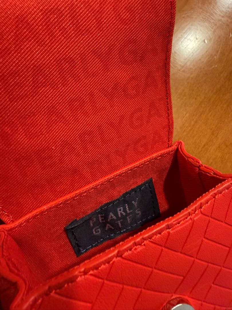 PEARLY GATES レッド 小物入れ