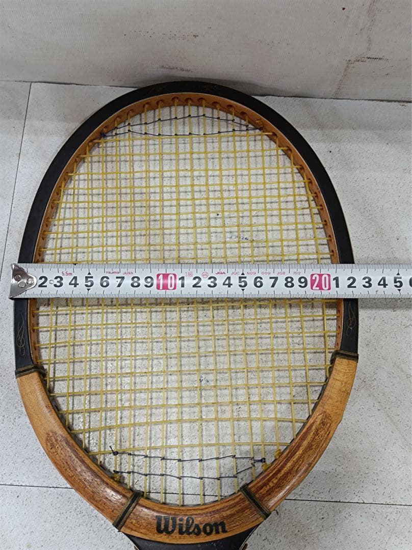 [八6998]Wilson 木製ラケット　ADVANTAGE LM5 レトロ