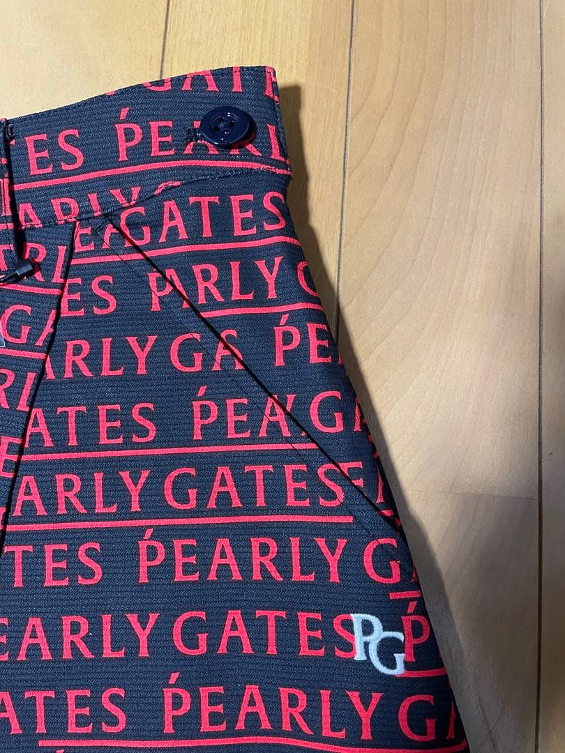 新品未使用　タグ付きPEARLY GATES ロゴプリントスカート