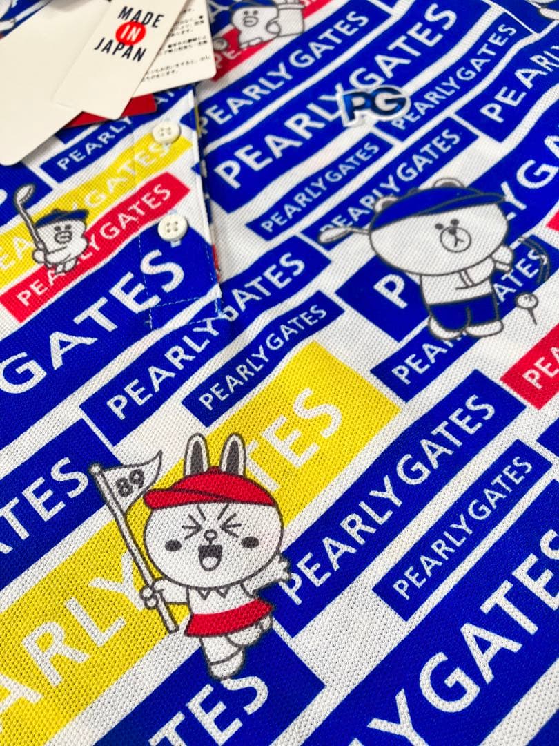 大人気PEARLY GATESとLINEのコラボのポロシャツ