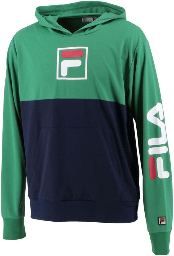 FILA フィラ テニスウェア プルパーカー VM5600グリーン メンズM新品