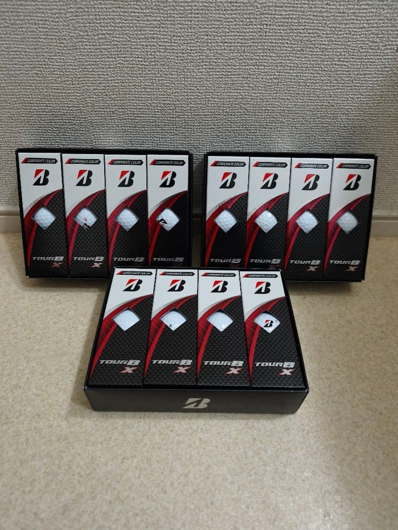 【新品】ブリヂストン TOUR B X コーポレートカラー(ホワイト) 3ダース
