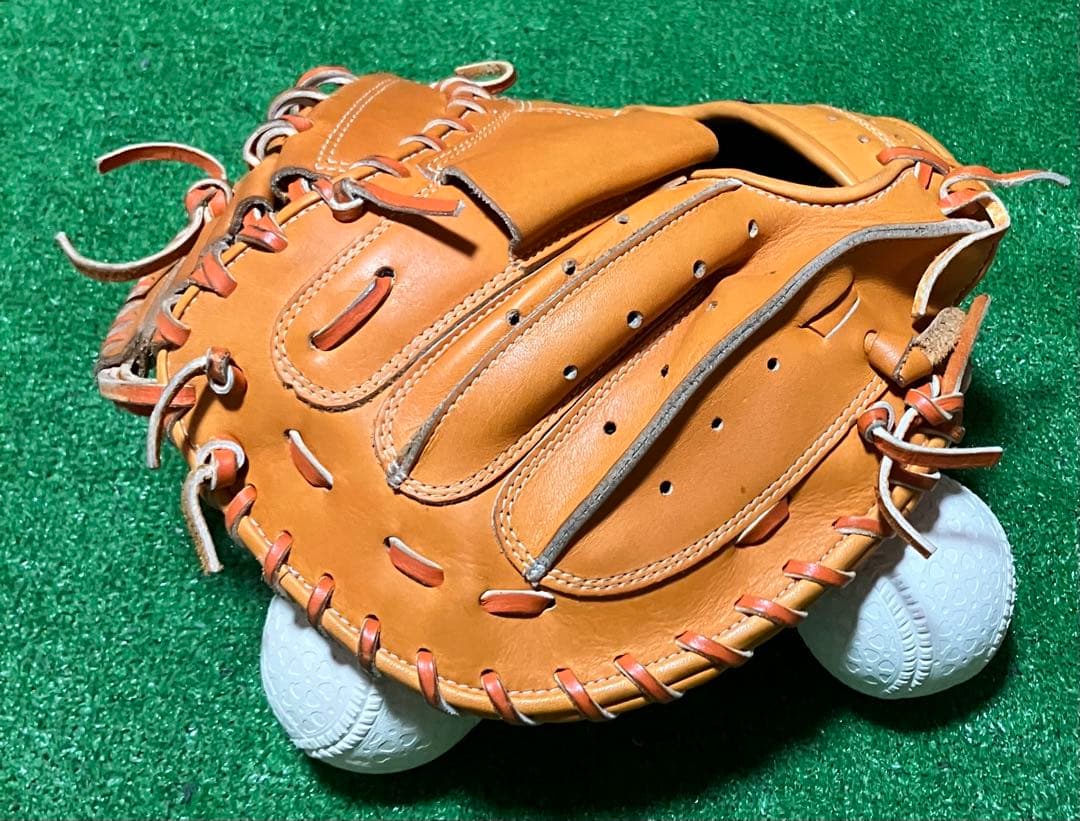 軟式 少年野球 キャッチャーミット ゼット ZETT ネオステイタス オレンジ