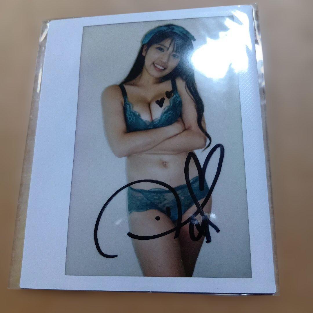 藤乃あおい サイン入りポラロイド写真 ランジェリー