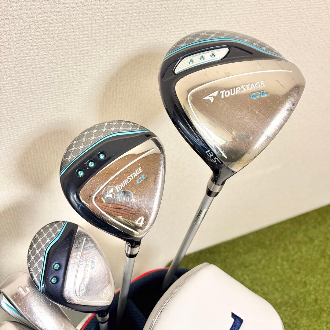 大人気｜ツアーステージCL レディース　ゴルフクラブセット　7本　初心者おすすめ