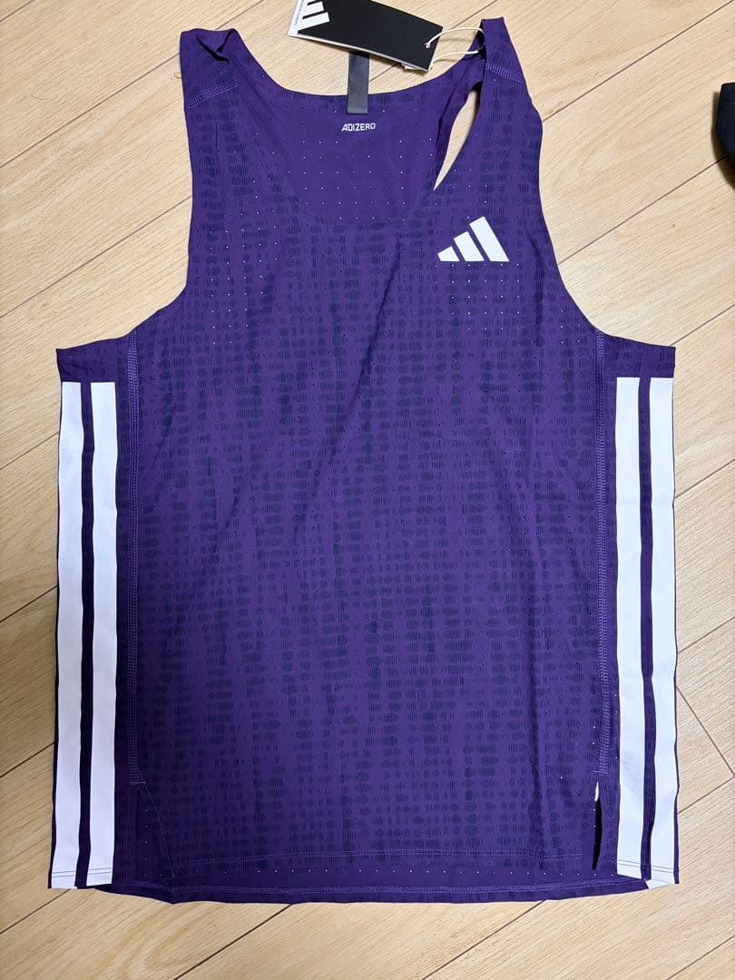 adidas ランニングウェア セットアップ シングレット ハーフタイツ