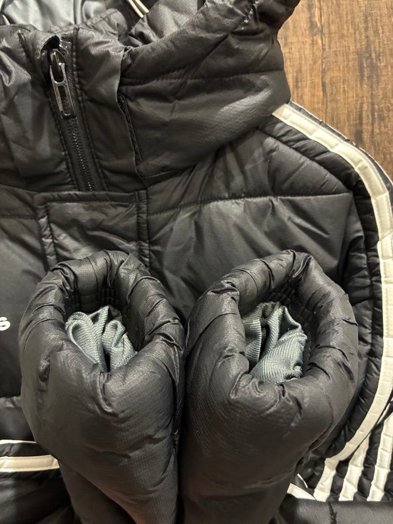 定価15,400円 美品 adidas ベンチコート 160 ベンチダウン
