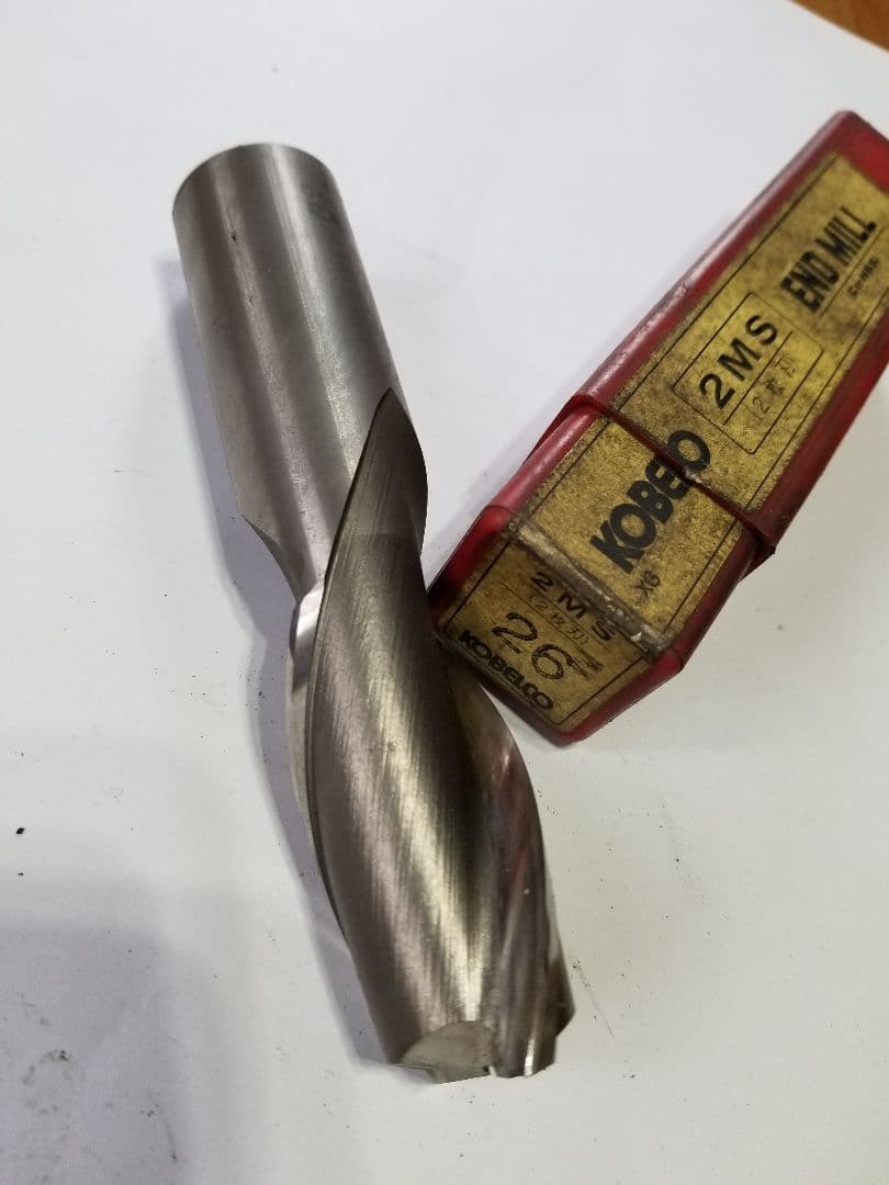 中古美品　 コベルコ　★２枚刃エンドミル　2６φ