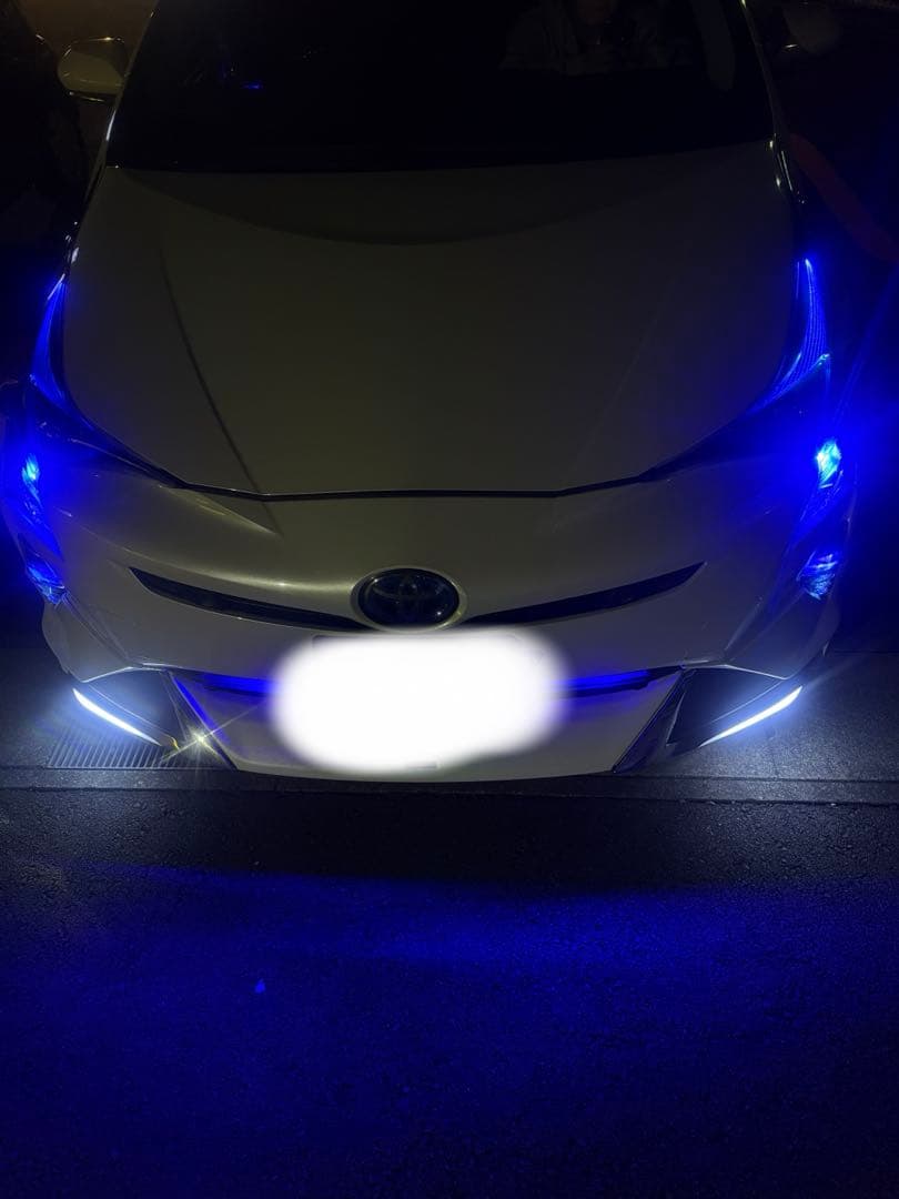 50プリウス前期ヘッドライトイカリングフォグインナーブラック加工済みフォグ塗装可
