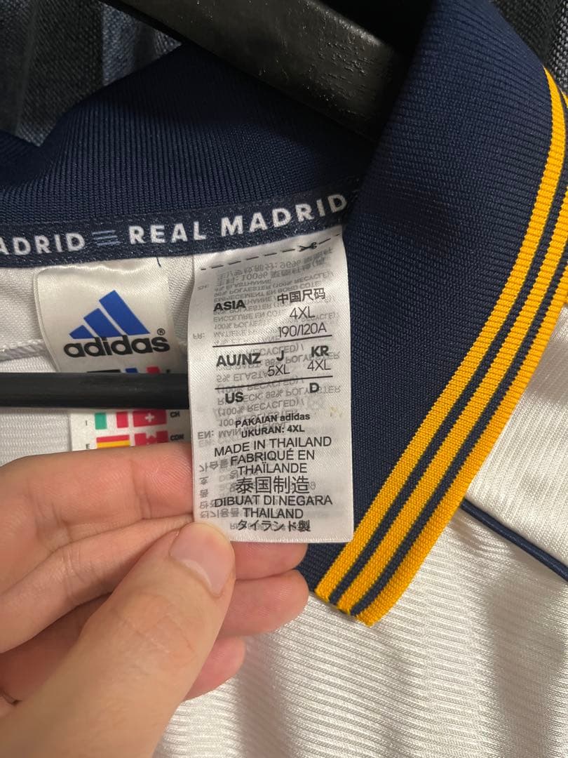 adidas Real Madrid サッカーシャツ ホワイト