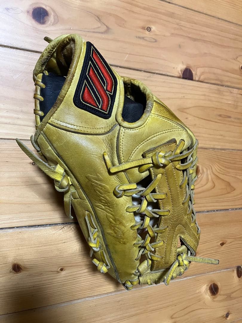 ビクトリーステージ硬式グローブ、高橋由伸モデル、ビッグM赤/外野用/ミズノ