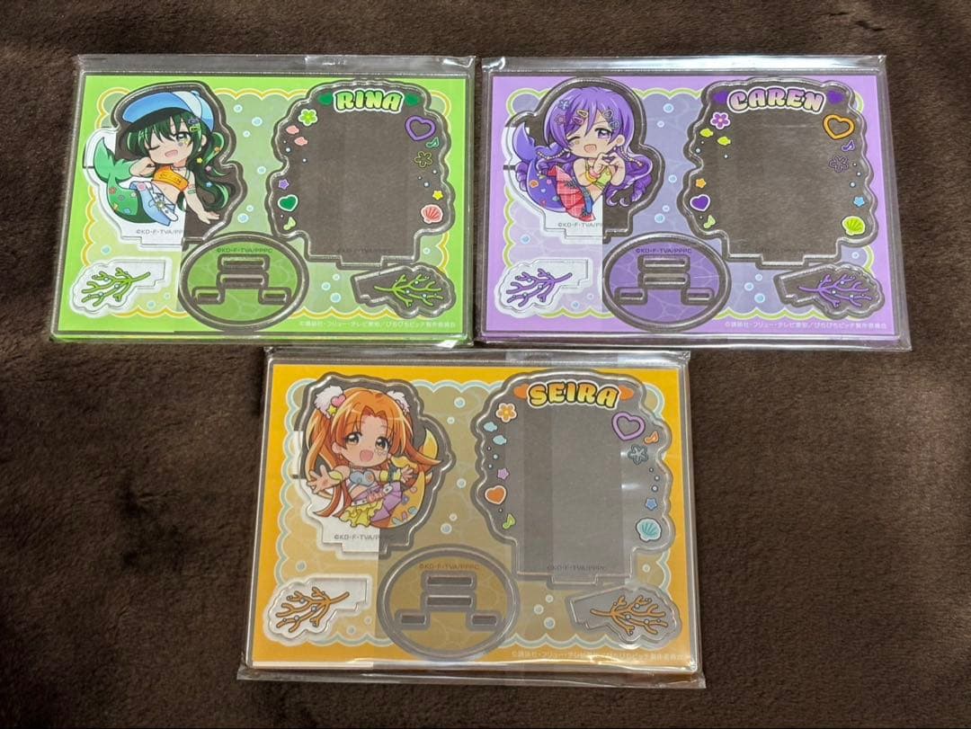 ぴちぴちピッチ　まるくじ　デコラ　アクリルスタンド　リナ　かれん　星羅