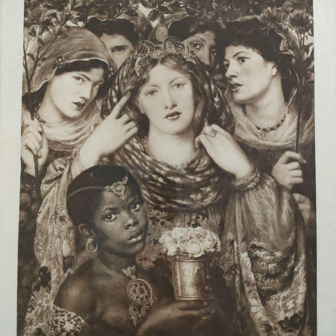\"新品\" ダンテ=ガブリエル·ロセッティ銅版画『愛しい人』1899年制作、共箱付