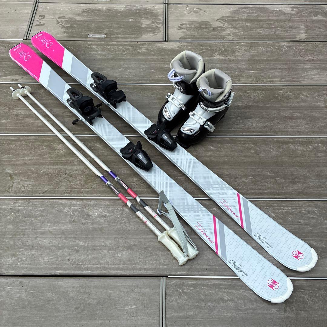 【美品/メンテ済】Hart スキー 6点セット 150cm ブーツ23cm