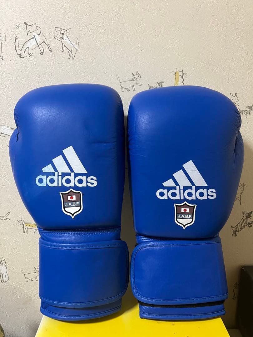 adidas ボクシンググローブ 12oz 青 AIBA公認