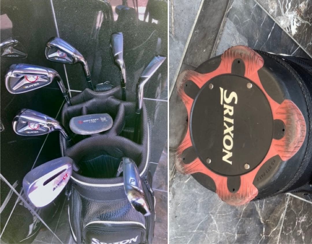 テーラーメイド　バーナー　アイアンセット 8本　srixon キャディーバッグ