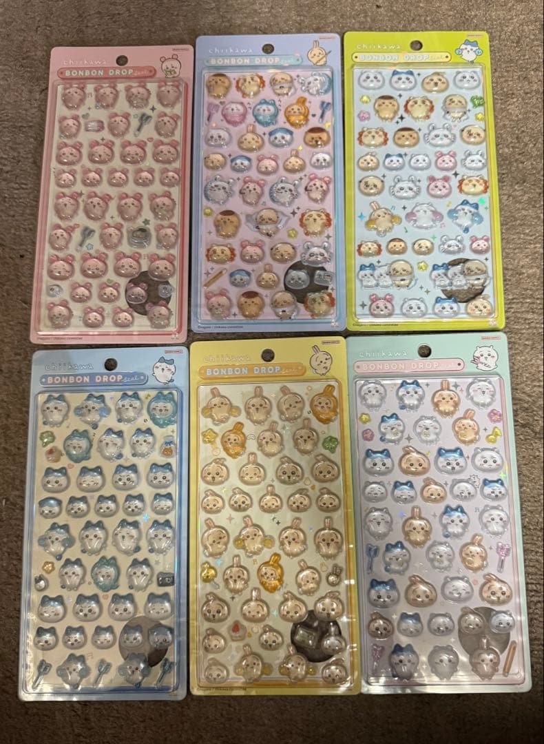 ボンボンドロップシール ちいかわ 第一弾　第二弾　6種セット