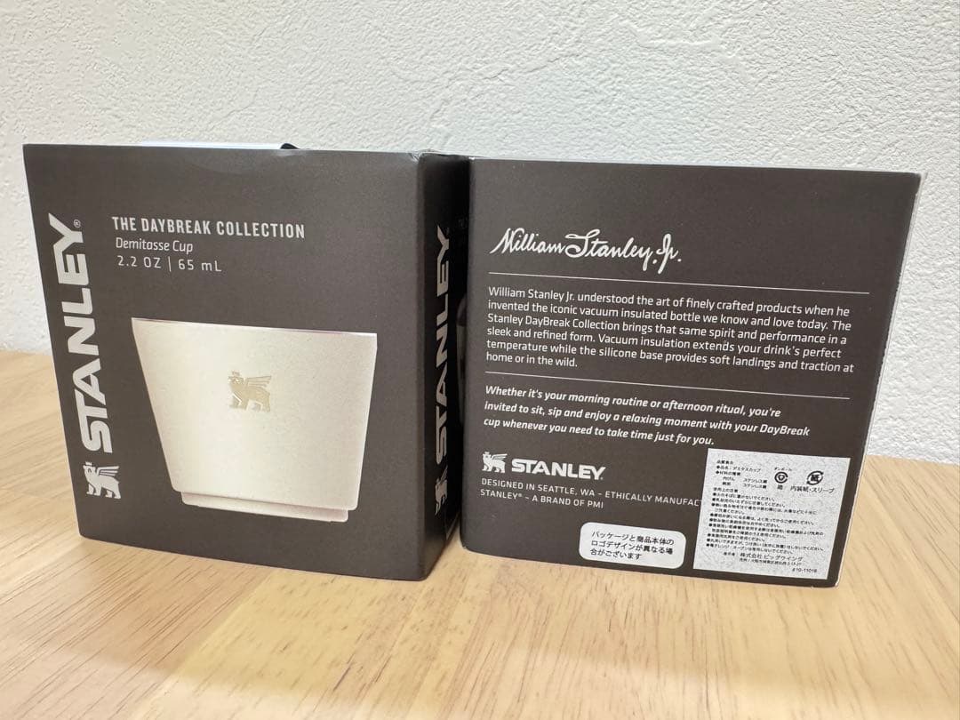 新品 2個セット STANLEY デミタスカップ 65ml ホワイト