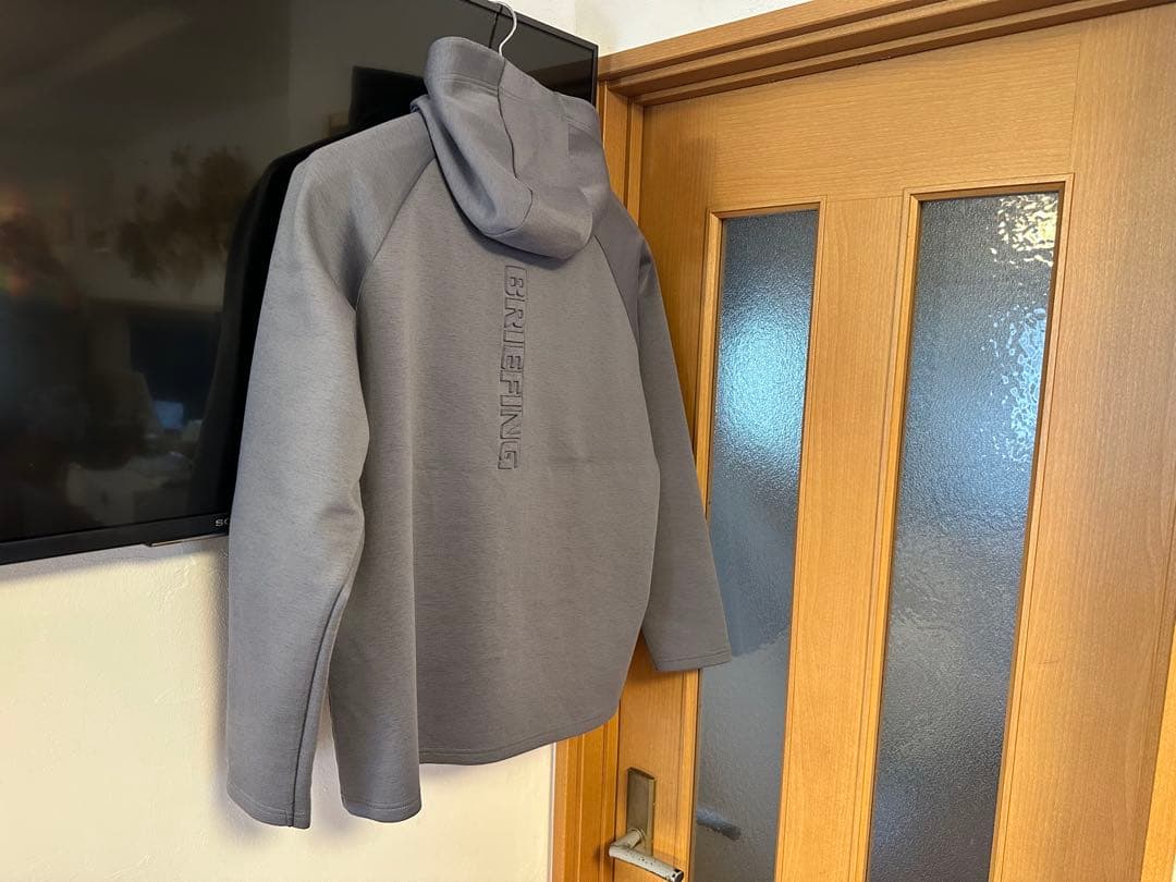 【2着セット】BRIEFING 3D LOGO PARKA ブラック/グレー
