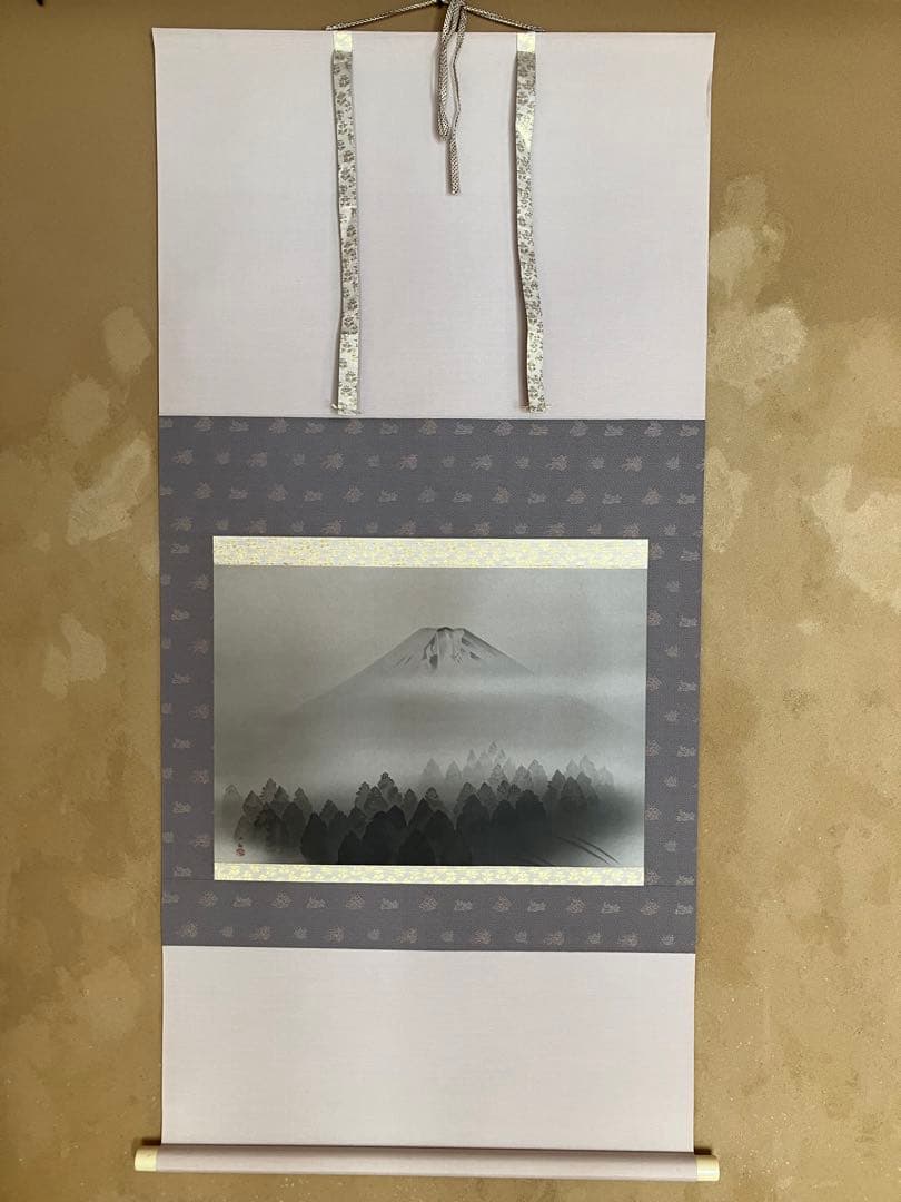 横山大観　「黎明」掛け軸