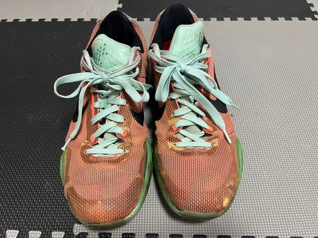 Nike KOBE10 バスケットボールシューズ オレンジ/グリーン