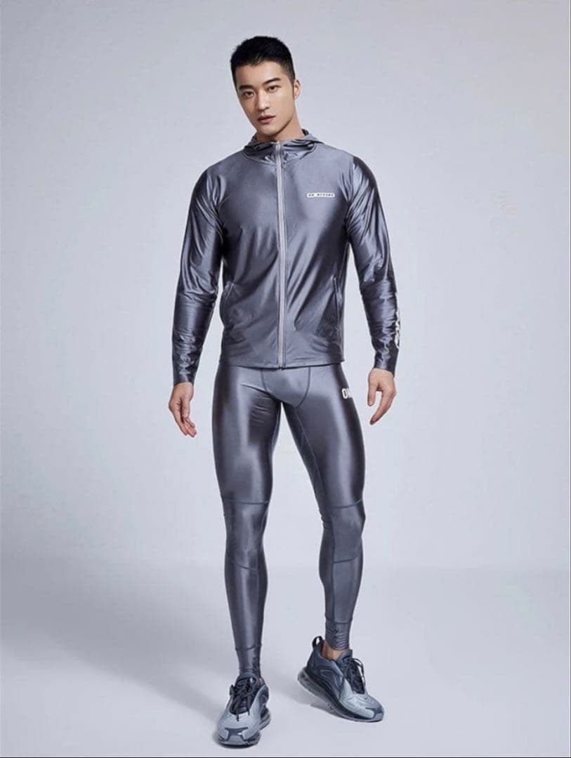 OMG GYM SPORTS WEAR SILVER 上下セット