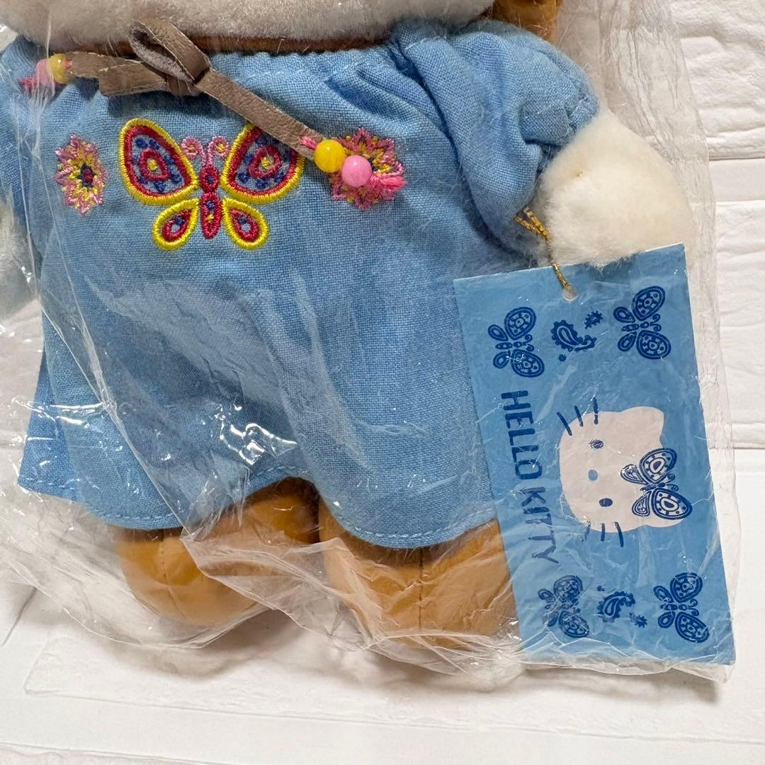 サンリオ　ハローキティ　ぬいぐるみ　平成レトロ　2000 バタフライ　ウエスタン