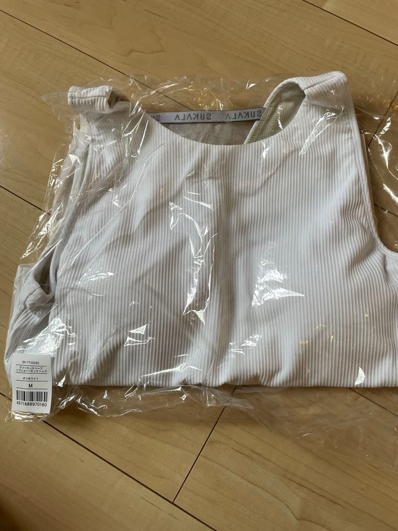 ✴︎新品未開封✴︎SUKALAアメリカンスリーブリブショートタンクMサイズ