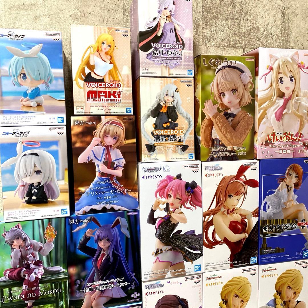 美少女系 プライズフィギュア まとめ売り18個セット アイマス 東方 けいおん等