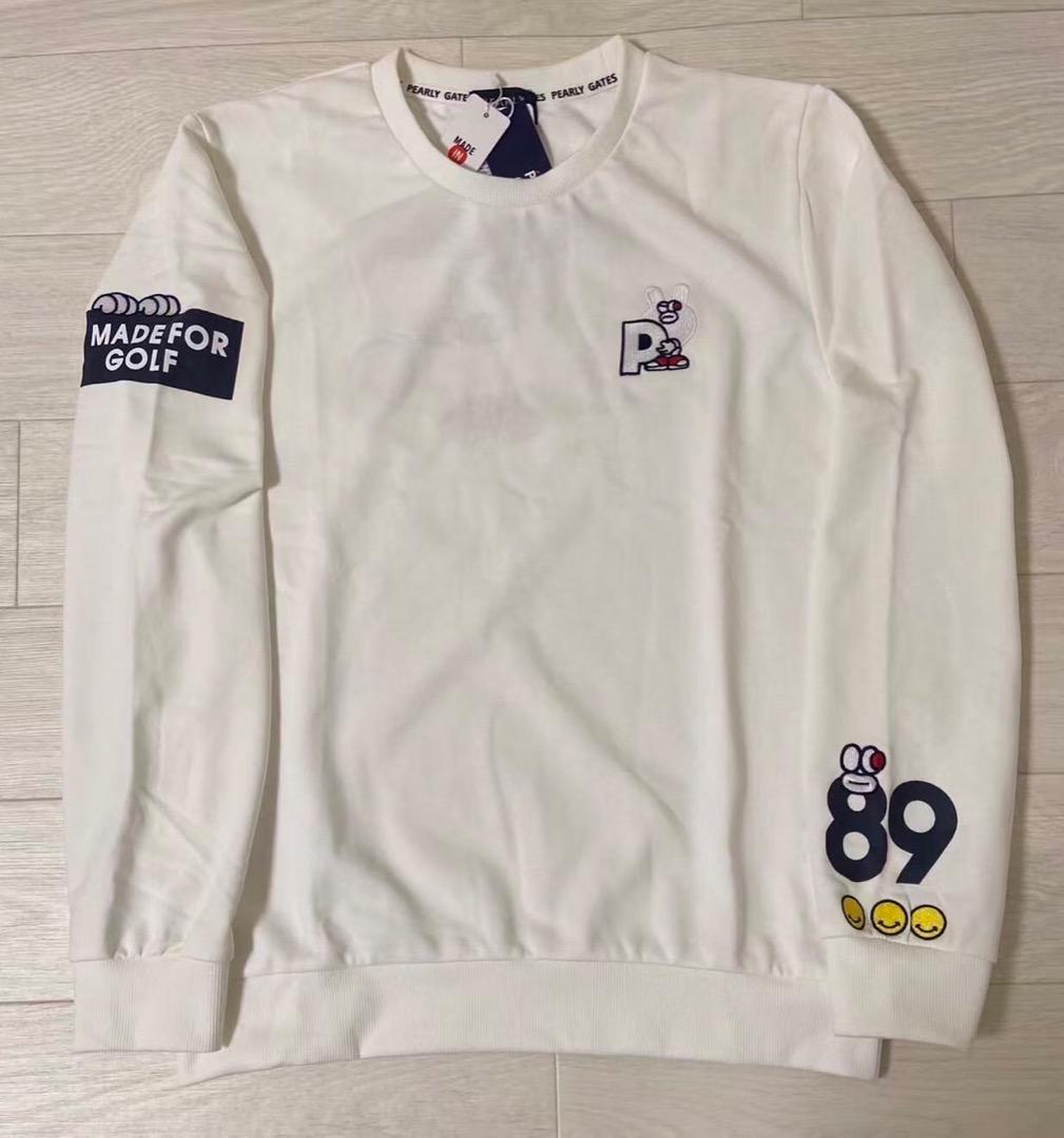 新品 正規品 パーリーゲイツ どうしちゃったPG 白 サイズ7 XXL