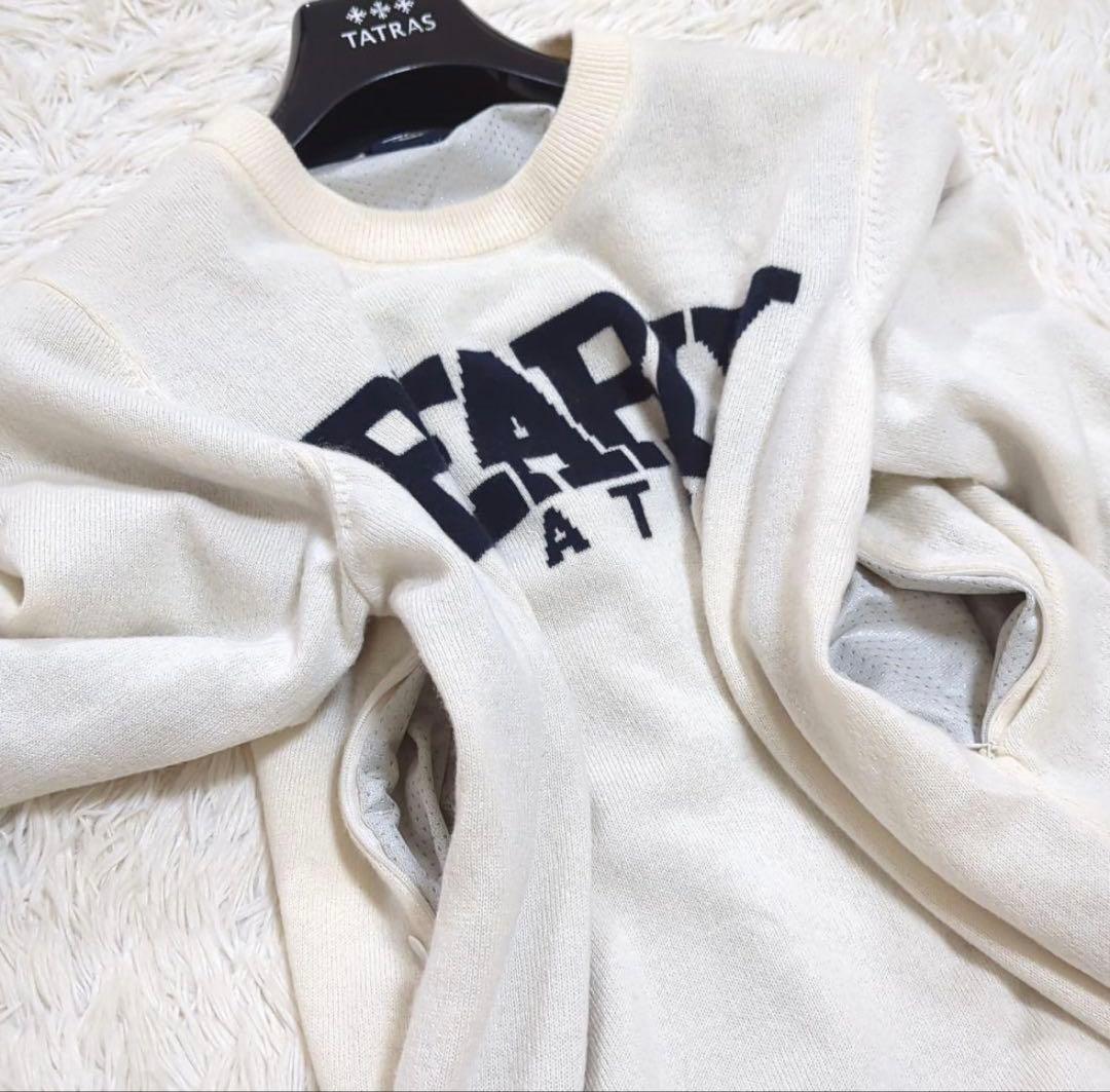 値下げ　PEARLY GATES カシミヤセーター　ホワイト　24年AW　美品
