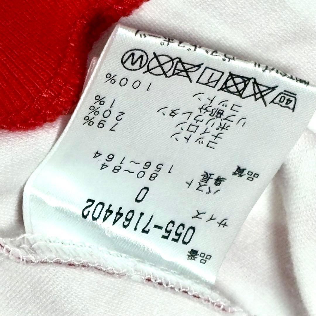 【極美品】パーリーゲイツ　tシャツ　総柄　レッド　ホワイト　いちご柄　ゴルフ L
