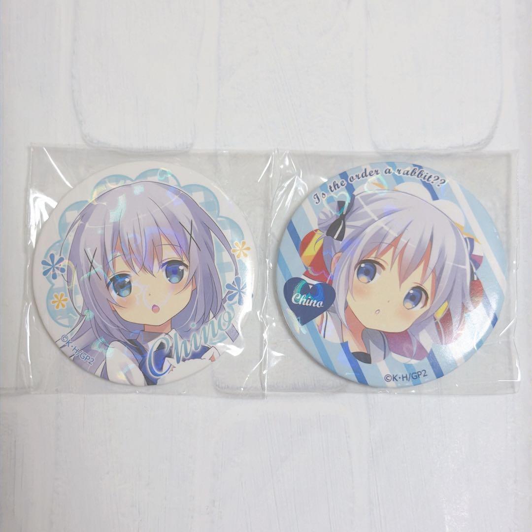 ごちうさ ホログラム PREMIUM 缶バッジ チノ セット