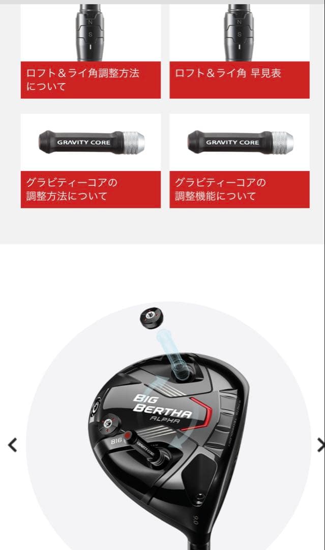 BIG BERTHA Alpha 816 3本セット（純正品）