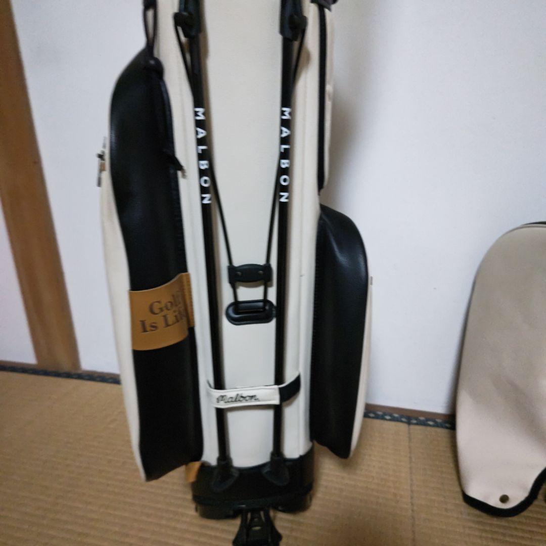 Malbon Golf キャディバッグ ホワイト